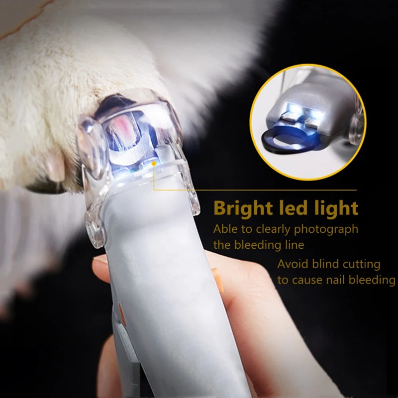 Pet Supplies For Dogs - 1PC Pet Nail Clipper with LED