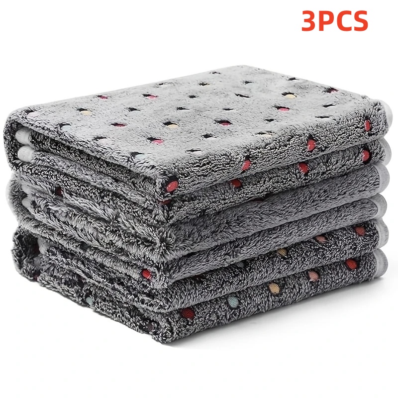 Pet Supplies For Dogs - 3PCS Soft Fluffy Pet Blanket Cute
