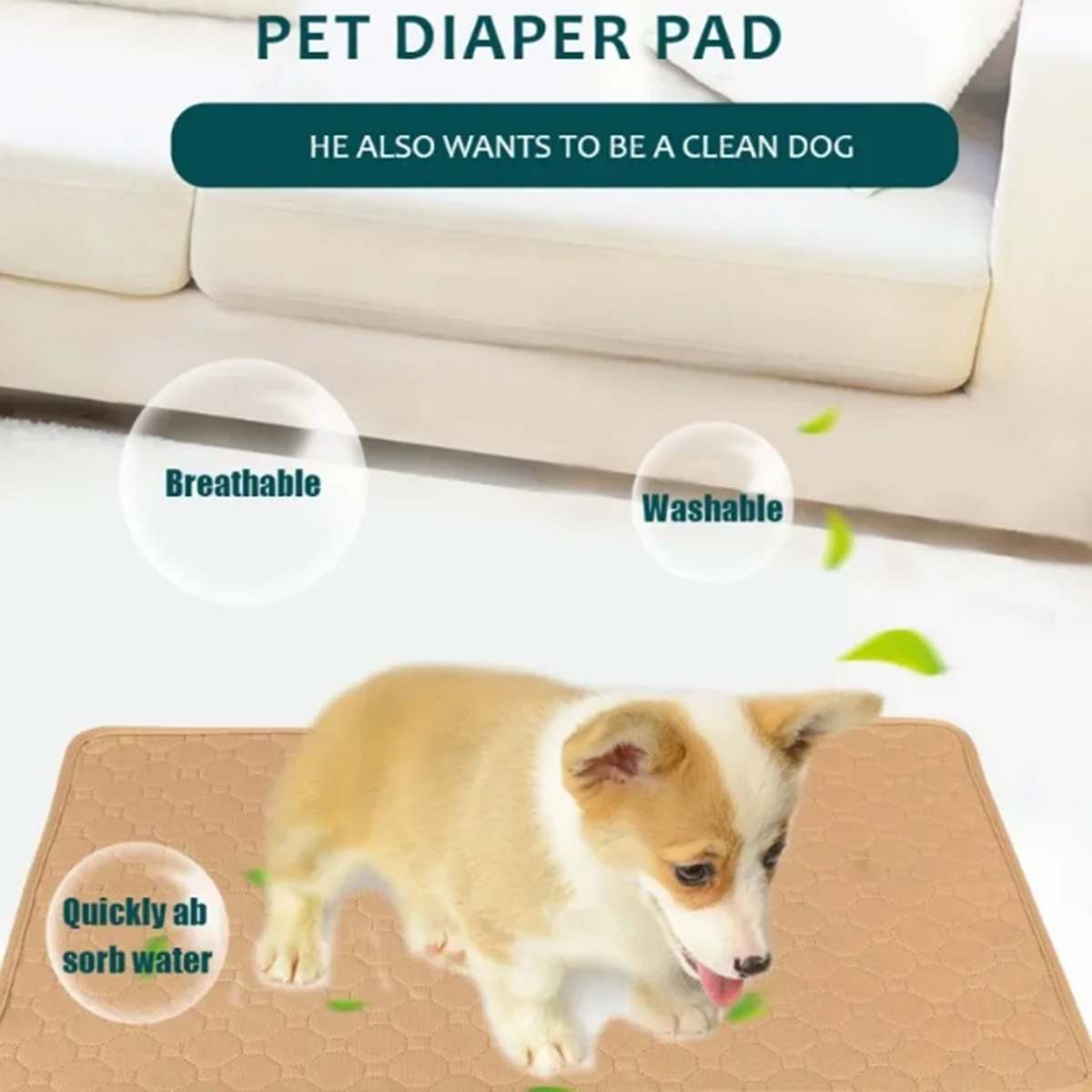 Dog Pee Pad Reusable Washable  - огляд і ціна Pet Supplies Dog Wash
