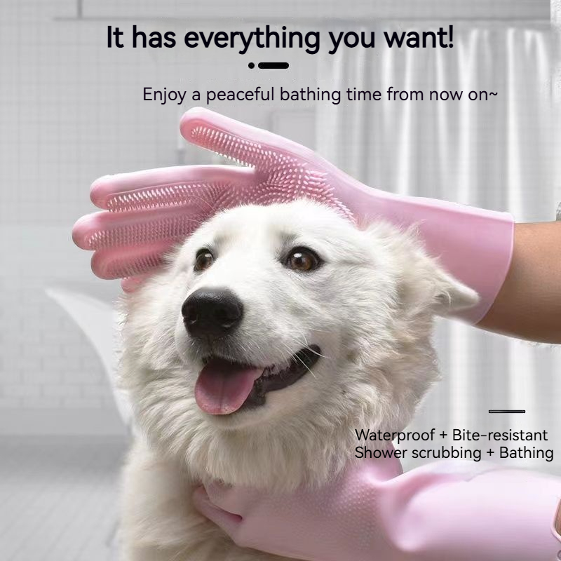 Pet Bathing Glove Anti Scratch - огляд і ціна Pet Supplies Dog Wash